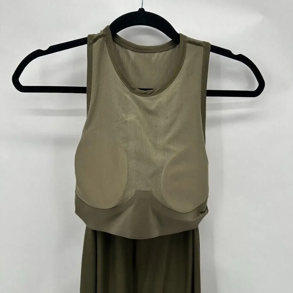 SHEBIRD The Tunic Dress Tank Womens‎ Size XS Green Mini A-line Active Athleisure